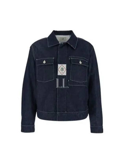 Pocket Denim Jacket Blue - CP COMPANY - BALAAN 2