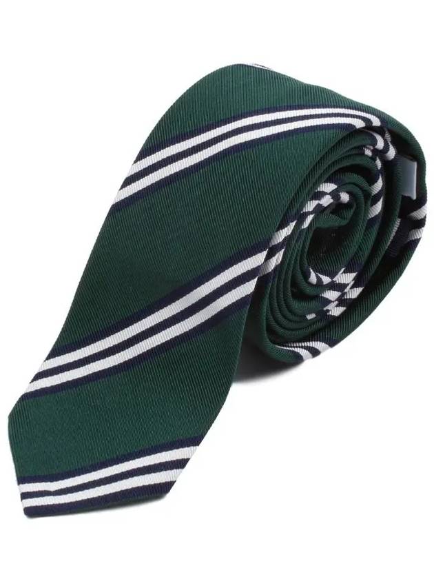 Diagonal Striped Tie Green - THOM BROWNE - BALAAN 2