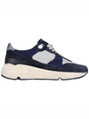 Star Running Sole Suede Low Top Sneakers Grey Navy - GOLDEN GOOSE - BALAAN 5