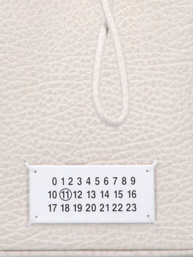 5AC Number Logo Texture Leather Bucket Bag Grey - MAISON MARGIELA - BALAAN 5