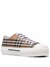 Vintage Check Cotton Sneakers Archive Beige - BURBERRY - BALAAN 4