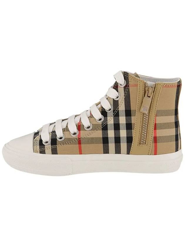 Vintage Check Logo Print High Top Sneakers Archive Beige - BURBERRY - BALAAN 4