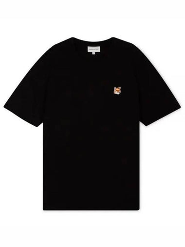 Men s Fox Head Black Short Sleeve T Shirt LM00104KJ0008 BK 1155891 - MAISON KITSUNE - BALAAN 1