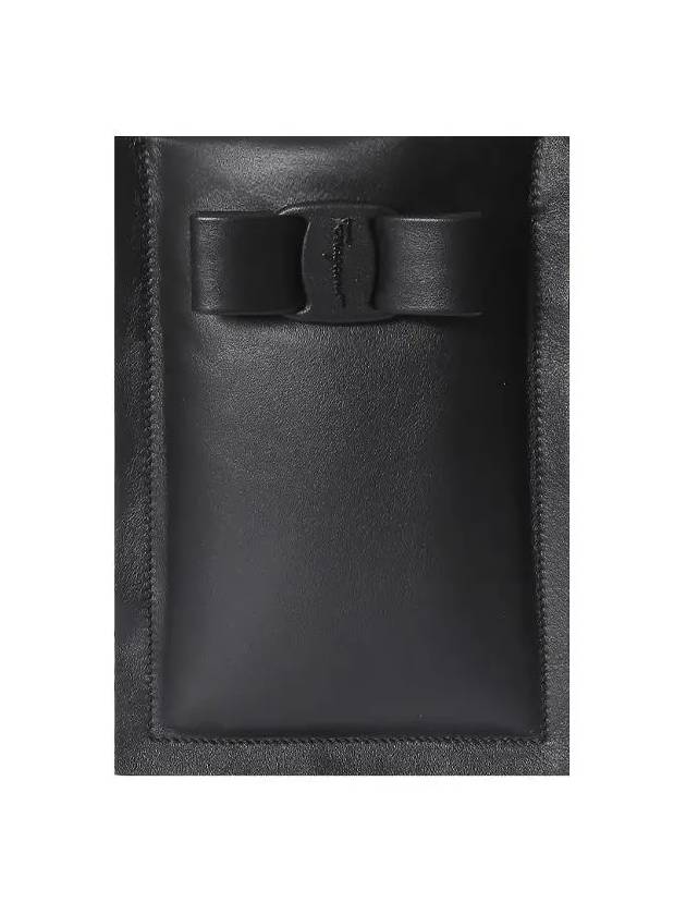 Salvatore Viva Bow Phone Case Black - SALVATORE FERRAGAMO - BALAAN.