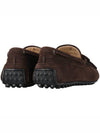 Men's City Gommino Suede Driving Shoes Brown - TOD'S - 6