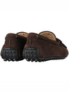 Men's City Gommino Suede Driving Shoes Brown - TOD'S - BALAAN 6