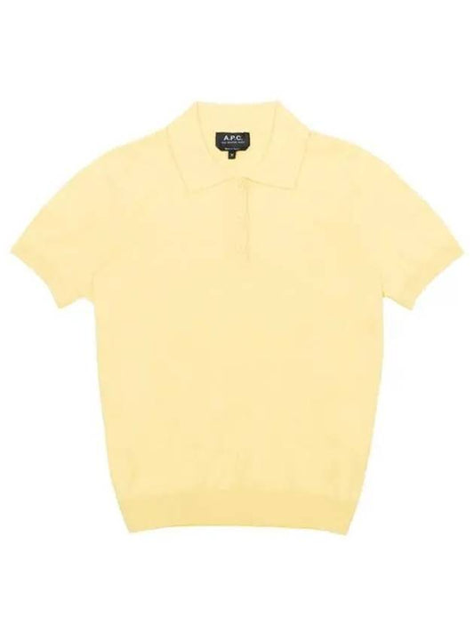 Alba Short Sleeve Polo Shirt Yellow - A.P.C. - BALAAN 2