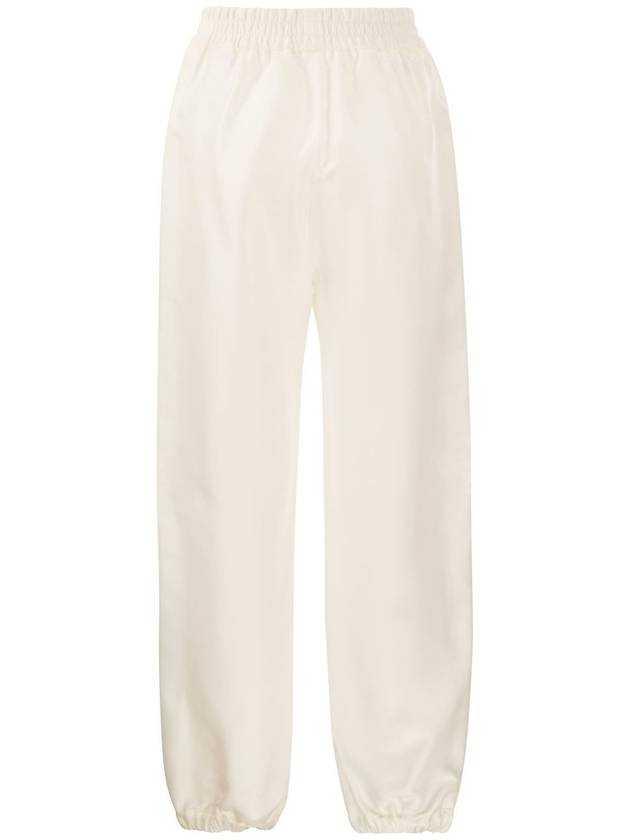 Twill Logo Jogger Track Pants White - MONCLER - BALAAN 3