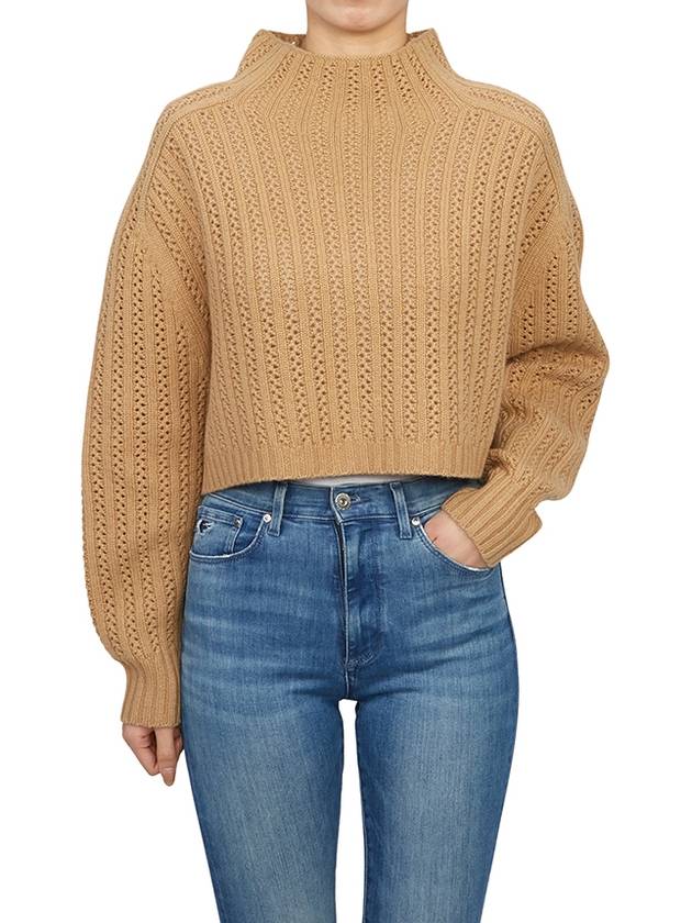 Hodeida Crop Knit Top Brown - MAX MARA - BALAAN 6