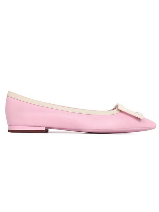 Gommettine Nappa Leather Flat Shoes Pink - ROGER VIVIER - BALAAN 1