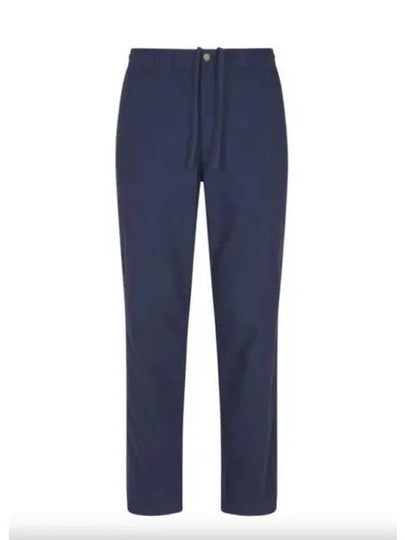 Drawstring Cotton Straight Pants Navy - POLO RALPH LAUREN - BALAAN 2