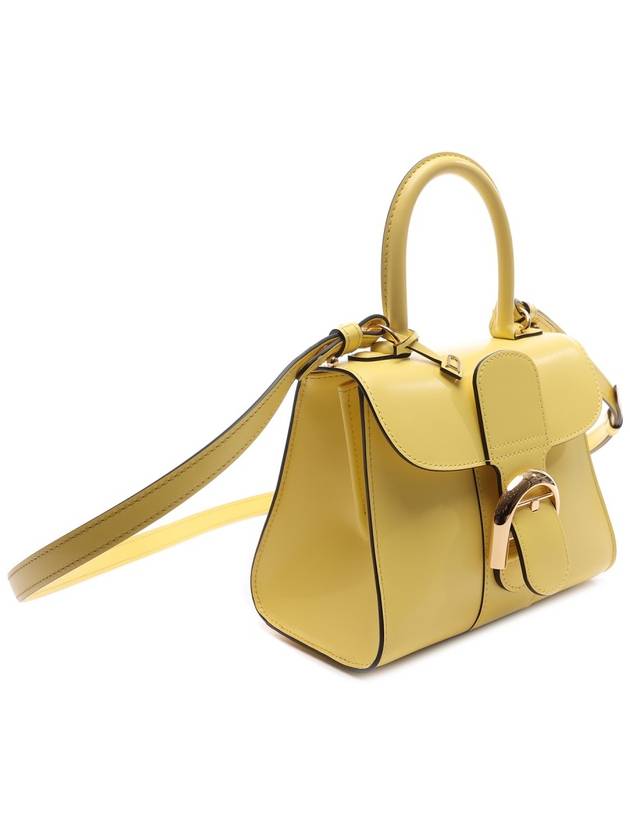 Brillant Mini Box Tote Bag Yellow - DELVAUX - BALAAN 4