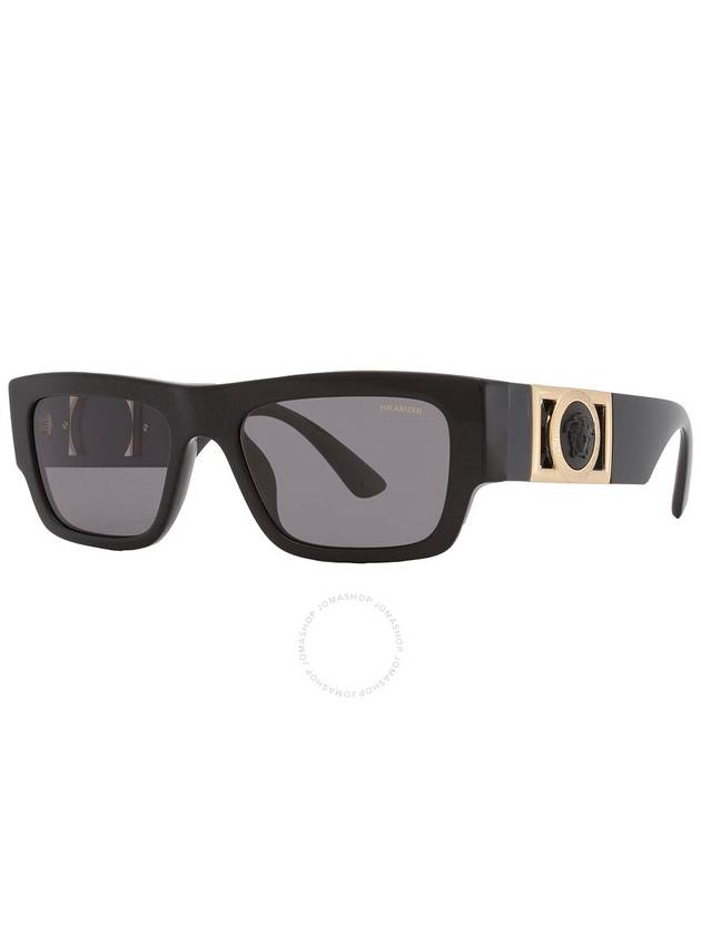 Versace Polarized Dark Gray Rectangular Men's Sunglasses VE4416U GB1/81 53 - VERSACE - BALAAN 3