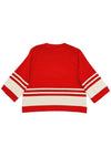 Valentino Women's ALine Cotton Sweater Red White A0908 1104 1113 - MOSCHINO - BALAAN 2