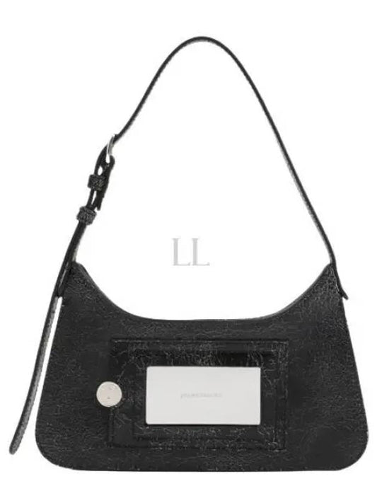 Platt Micro Leather Shoulder Bag Black - ACNE STUDIOS - BALAAN 2