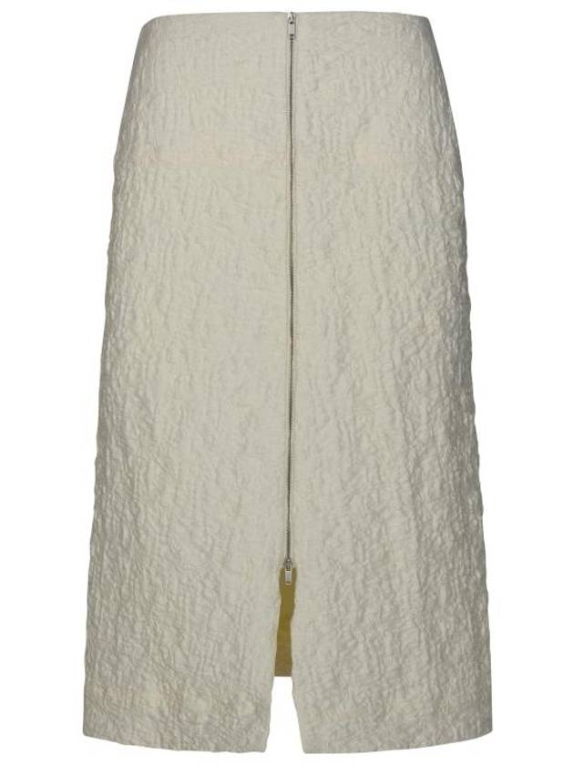 Midi Skirt J02MA0174 J20138102 White - JIL SANDER - BALAAN 1