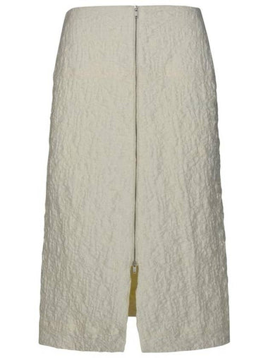 Midi Skirt J02MA0174 J20138102 White - JIL SANDER - BALAAN 1