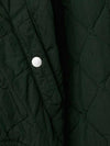 Quilted Zip-Up Bomber Jacket Green - BURBERRY - BALAAN 3