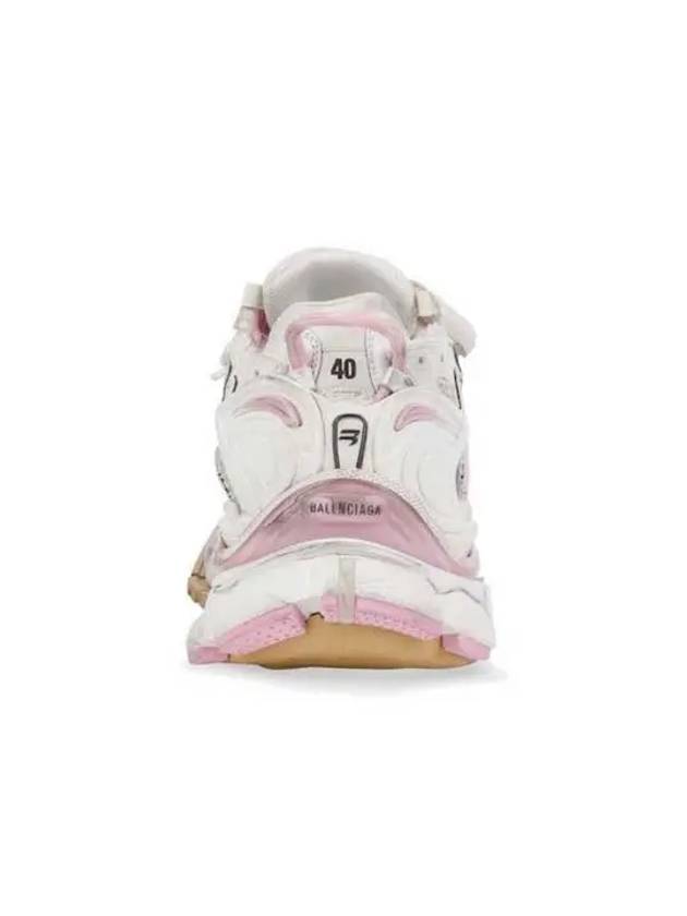 Runner low top sneakers white pink - BALENCIAGA - BALAAN 4