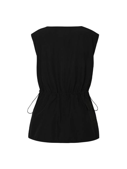 SUMMER V NECK VESTBlack - PLAYBOO - BALAAN 2