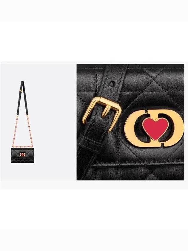 Amour Miss Caro Macrocannage Mini Cross Bag Black - DIOR - BALAAN 5