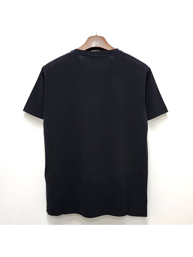 Garment Dyed Institutional One Print Cotton Jersey Short Sleeve T Shirt Black - STONE ISLAND - BALAAN 3