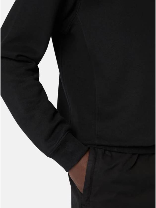 Wappen Patch Crew Neck Cotton Sweatshirt Black - STONE ISLAND - BALAAN 4