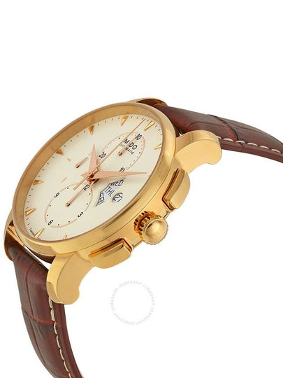 Mido Baroncelli Automatic Beige Dial Brown Leather Men's Watch M860731182 - MIDO - BALAAN 2