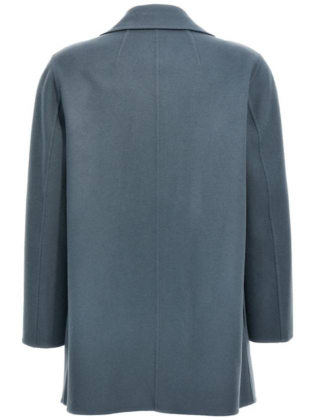 Clairene Double Face Wool Jacket Blue Granite - THEORY - BALAAN 3