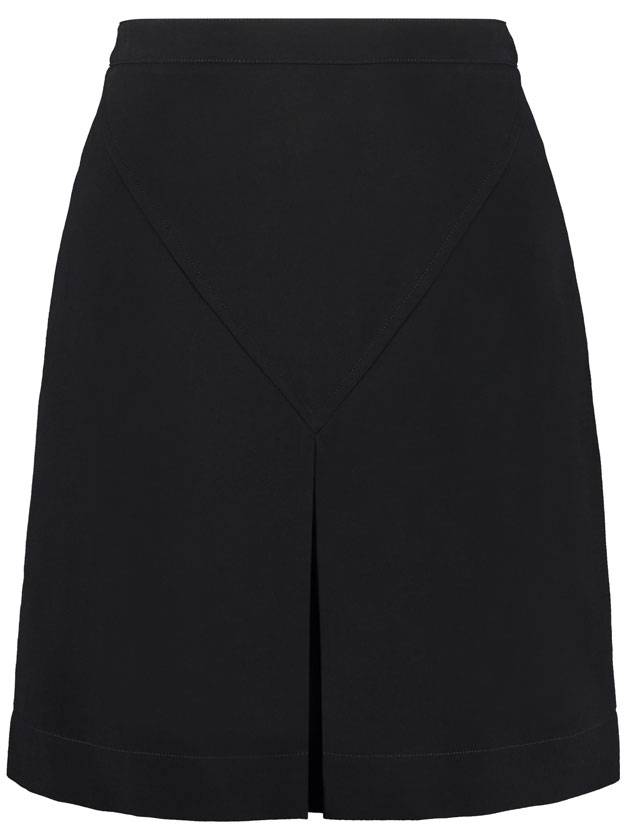 Women's Viscose Caddy Mini Skirt Black - BURBERRY - BALAAN 1