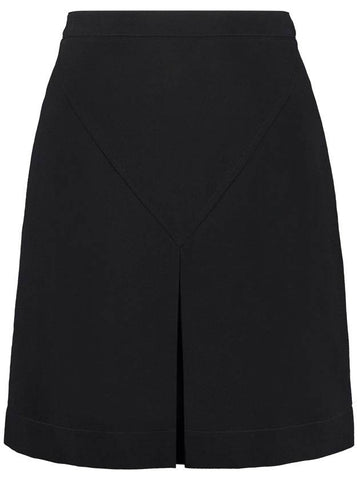 Women's Viscose Caddy Mini Skirt Black - BURBERRY - BALAAN 1