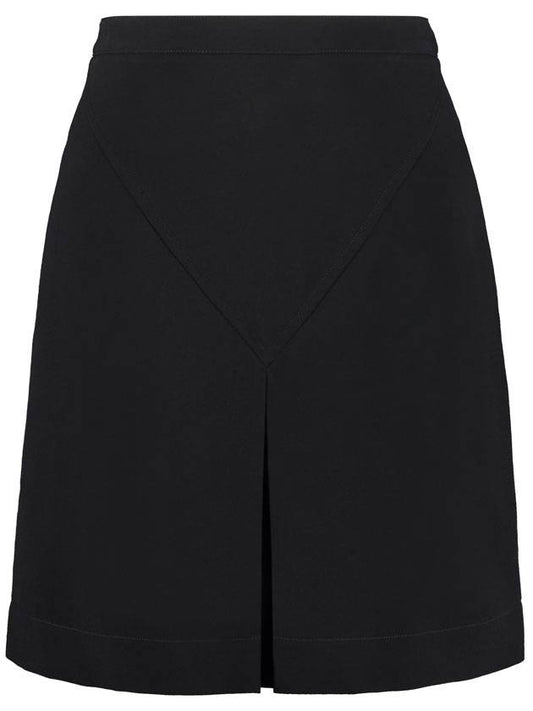 Women's Viscose Caddy Mini Skirt Black - BURBERRY - BALAAN 1