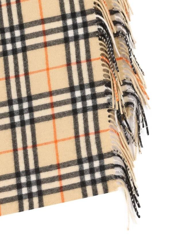 Happy Check Cashmere Scarf Sand - BURBERRY - BALAAN 3