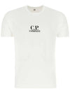 Logo Crew Neck Short Sleeve T-Shirt White - CP COMPANY - BALAAN 3