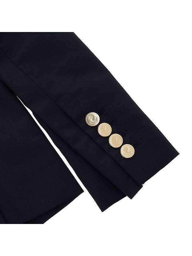 Plain Weave Suiting Classic 4 Bar Jacket Navy - THOM BROWNE - BALAAN 7