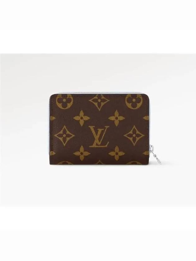 Lou Monogram Small Leather Half Wallet Blue - LOUIS VUITTON - BALAAN 2