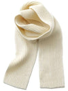 ribbed wool short muffler SHORT SCARF OFF WHITE - ANDERSEN-ANDERSEN - BALAAN 2