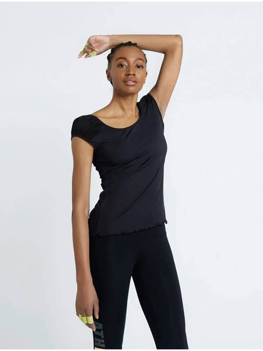 Puff Sleeve Top Black - ATHPLATFORM - BALAAN 1