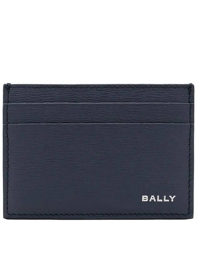 Logo Leather Card Wallet Navy - BALLY - BALAAN 2