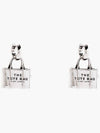 Mini Tote Bag Earrings_Light Antique Silver (2P3JER001J46-029) - MARC JACOBS - BALAAN 1