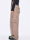 Eyelet cargo pants brown - GYEOL - BALAAN 2