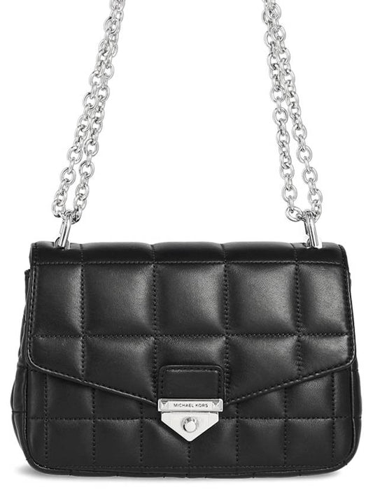 Soho Small Quilted Leather Shoulder Bag Black - MICHAEL KORS - BALAAN.