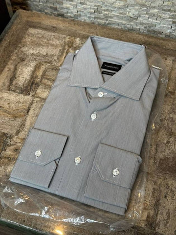 Zegna Milano Fit Striped Shirt 39 - ERMENEGILDO ZEGNA - BALAAN 1