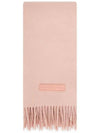 Wool Fringe Muffler Pink - ACNE STUDIOS - BALAAN 2