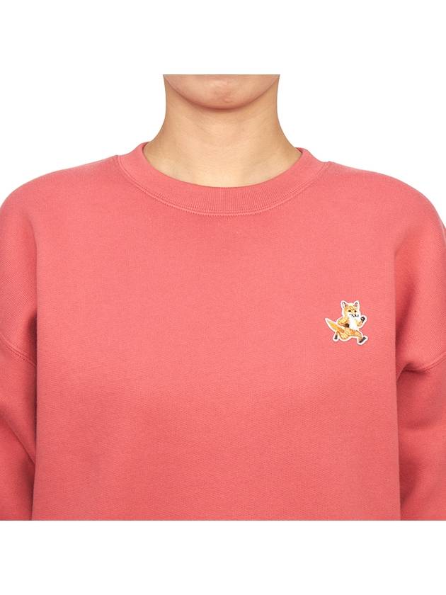 Speedy Fox Patch Comfort Sweatshirt Red Current - MAISON KITSUNE - BALAAN 6