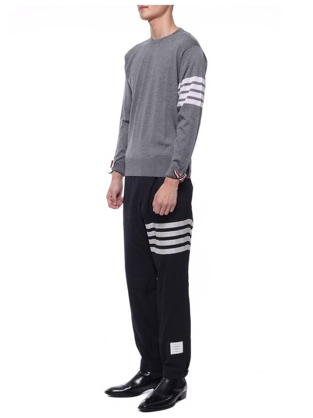 4 Bar Stripe Plain Weave Track Pants Navy - THOM BROWNE - BALAAN 5