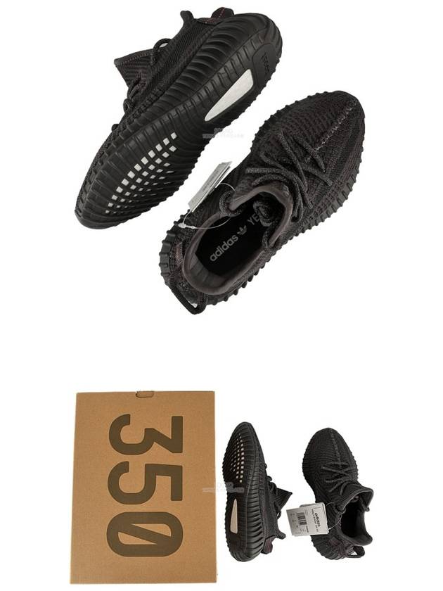 Yeezy Boost 350 V2 Low Top Sneakers Triple Black - ADIDAS - BALAAN 9