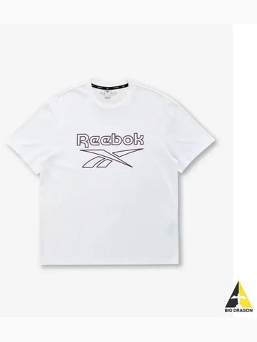 Big Logo Graphic T Shirt White - REEBOK - BALAAN 1