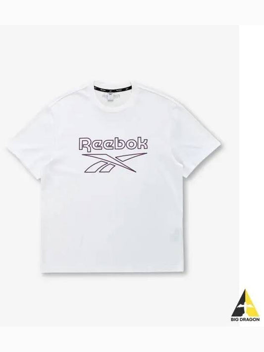 Big Logo Graphic T Shirt White - REEBOK - BALAAN 1