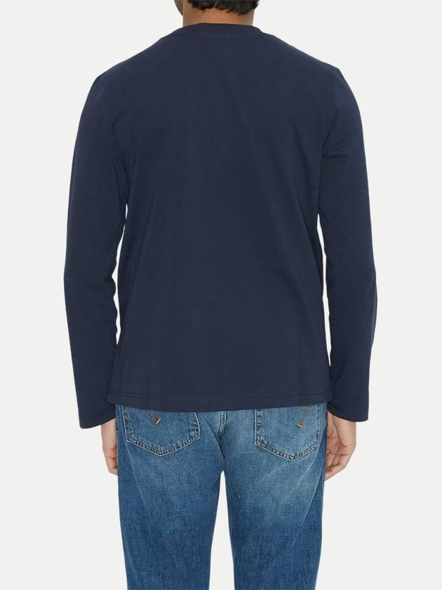 Item Logo Cotton Sweatshirt Navy - A.P.C. - BALAAN 4